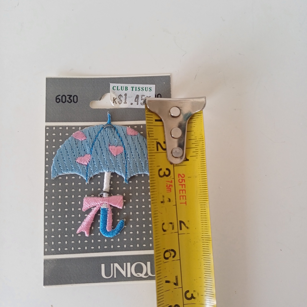 Nique Blue and Pink Umbrella Patch
